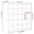 Dulap de vinuri, alb, 56x25x56 cm, lemn masiv de pin GartenMobel Dekor