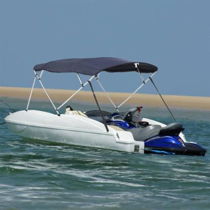 Parasolar Bimini 4 arcuri pereți laterali, 243x(185-198)x137 cm GartenMobel Dekor