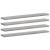 Rafturi de perete, 4 buc., gri sonoma, 60x10x1,5 cm, lemn GartenMobel Dekor