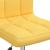 Scaun de bucătărie pivotant, galben muștar, material textil GartenMobel Dekor