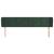Tăblie de pat cu aripioare verde închis 203x23x78/88 cm catifea GartenMobel Dekor