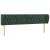 Tăblie de pat cu aripioare verde închis 203x23x78/88 cm catifea GartenMobel Dekor