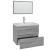 Set de mobilier de baie, gri sonoma, lemn prelucrat GartenMobel Dekor