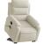 Fotoliu electric de masaj rabatabil cu ridicare, crem, catifea GartenMobel Dekor