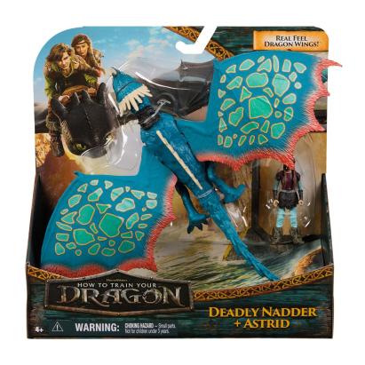 CUM SA ITI DRESEZI DRAGONUL SET DRAGON DEADLY NADDER SI FIGURINA VIKING ASTRID SuperHeroes ToysZone