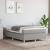 Pat box spring cu saltea, gri deschis, 120x190 cm, textil GartenMobel Dekor