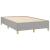 Pat box spring cu saltea, gri deschis, 120x190 cm, textil GartenMobel Dekor