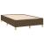 Pat box spring cu saltea, maro închis, 120x190 cm, textil GartenMobel Dekor