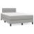 Pat box spring cu saltea, gri deschis, 120x190 cm, textil GartenMobel Dekor