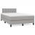 Pat box spring cu saltea, gri deschis, 120x190 cm, textil GartenMobel Dekor