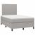 Pat box spring cu saltea, gri deschis, 120x190 cm, textil GartenMobel Dekor