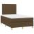 Pat box spring cu saltea, maro închis, 120x190 cm, textil GartenMobel Dekor