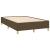 Pat box spring cu saltea, maro închis, 120x190 cm, textil GartenMobel Dekor