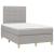 Pat box spring cu saltea, gri deschis, 120x190 cm, textil GartenMobel Dekor