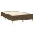 Pat box spring cu saltea, maro închis, 120x190 cm, textil GartenMobel Dekor