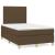 Pat box spring cu saltea, maro închis, 120x190 cm, textil GartenMobel Dekor
