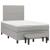 Pat box spring cu saltea, gri deschis, 120x190 cm, textil GartenMobel Dekor
