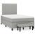 Pat box spring cu saltea, gri deschis, 120x190 cm, textil GartenMobel Dekor