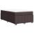 Pat box spring cu saltea, maro închis, 120x190 cm, textil GartenMobel Dekor