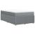 Pat box spring cu saltea, gri deschis, 120x190 cm, textil GartenMobel Dekor