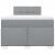 Pat box spring cu saltea, gri deschis, 120x190 cm, textil GartenMobel Dekor
