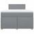 Pat box spring cu saltea, gri deschis, 120x190 cm, textil GartenMobel Dekor