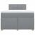 Pat box spring cu saltea, gri deschis, 120x190 cm, textil GartenMobel Dekor