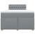 Pat box spring cu saltea, gri deschis, 120x190 cm, textil GartenMobel Dekor