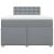 Pat box spring cu saltea, gri deschis, 120x190 cm, textil GartenMobel Dekor