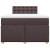 Pat box spring cu saltea, maro închis, 120x190 cm, textil GartenMobel Dekor