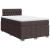 Pat box spring cu saltea, maro închis, 120x190 cm, textil GartenMobel Dekor