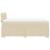 Pat continental cu saltea, crem, 120x190 cm, textil GartenMobel Dekor