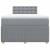 Pat box spring cu saltea, gri deschis, 120x190 cm, textil GartenMobel Dekor