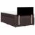 Pat box spring cu saltea, maro închis, 120x190 cm, textil GartenMobel Dekor