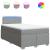 Pat box spring cu saltea, gri deschis, 120x190 cm, textil GartenMobel Dekor