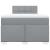 Pat box spring cu saltea, gri deschis, 120x190 cm, textil GartenMobel Dekor