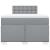 Pat box spring cu saltea, gri deschis, 120x190 cm, textil GartenMobel Dekor