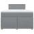 Pat box spring cu saltea, gri deschis, 120x190 cm, textil GartenMobel Dekor