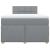 Pat box spring cu saltea, gri deschis, 120x190 cm, textil GartenMobel Dekor