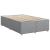 Pat box spring cu saltea, gri deschis, 120x190 cm, textil GartenMobel Dekor