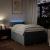 Pat box spring cu saltea, gri deschis, 120x190 cm, textil GartenMobel Dekor
