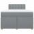 Pat box spring cu saltea, gri deschis, 120x190 cm, textil GartenMobel Dekor