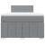 Pat box spring cu saltea, gri deschis, 120x190 cm, textil GartenMobel Dekor