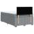 Pat box spring cu saltea, gri deschis, 120x190 cm, textil GartenMobel Dekor