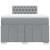 Pat box spring cu saltea, gri deschis, 120x190 cm, textil GartenMobel Dekor