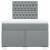 Pat box spring cu saltea, gri deschis, 120x190 cm, textil GartenMobel Dekor