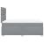 Pat box spring cu saltea, gri deschis, 120x190 cm, textil GartenMobel Dekor