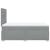 Pat box spring cu saltea, gri deschis, 120x190 cm, textil GartenMobel Dekor
