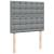 Pat box spring cu saltea, gri deschis, 120x190 cm, textil GartenMobel Dekor