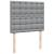 Pat box spring cu saltea, gri deschis, 120x190 cm, textil GartenMobel Dekor